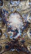 Giovanni Battista Gaulli Called Baccicio The Worship of the Holy Name of Jesus, with Gianlorenzo Bernini, on the ceiling of the nave of the Church of the Jesus in Rome. France oil painting artist